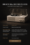 BRAUN SK4 RECORD PLAYER

Dieter Rams & Hans Gugelot — 1956